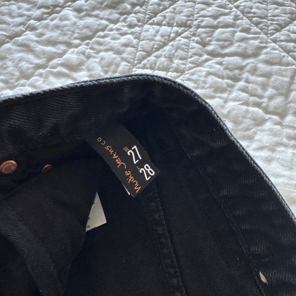Women's Nudie Jeans Breezy Brit Aged Black Denim Jeans sz 27 Worn Once - Picture 3 of 15